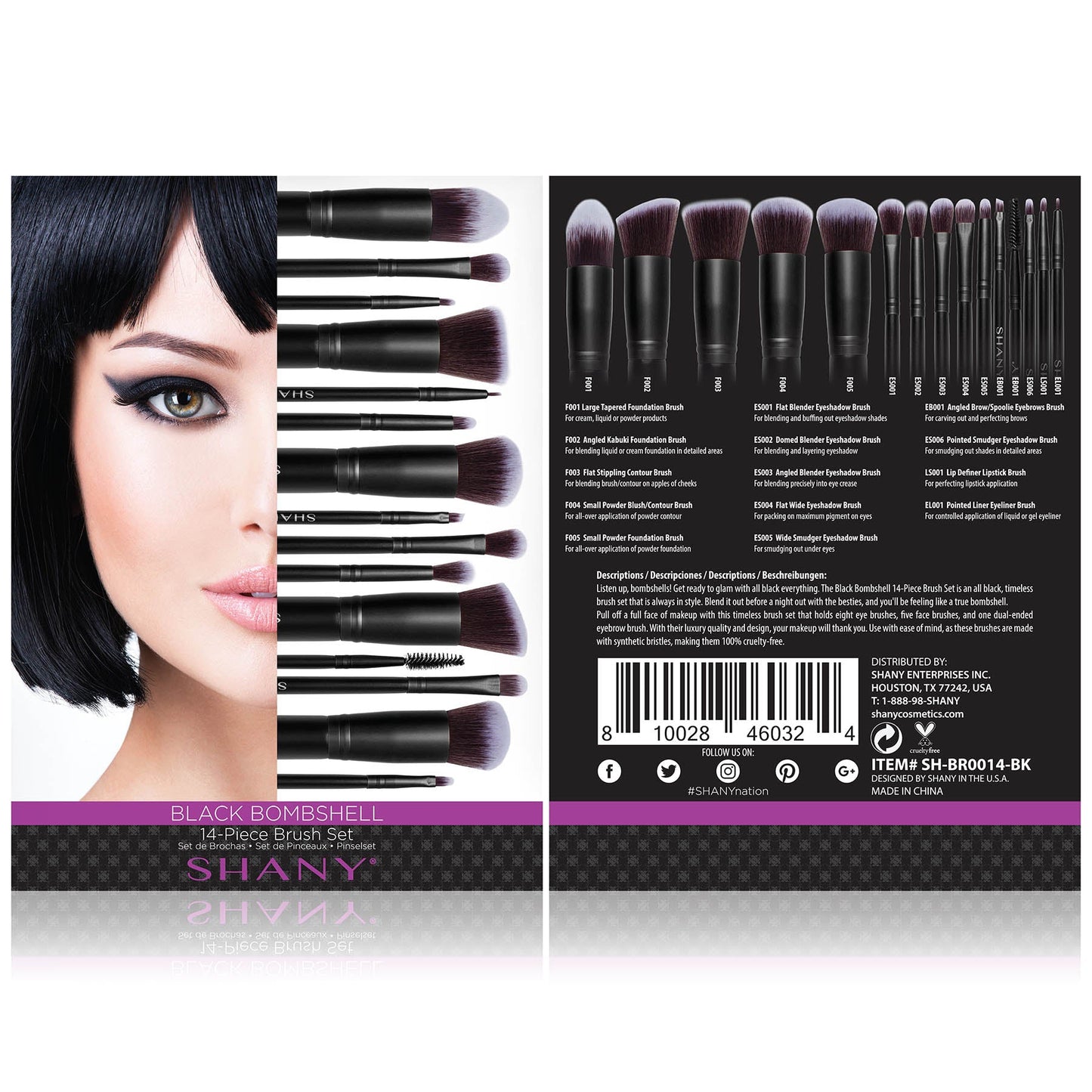 14 Piece Professional Makeup Brush Set-6
